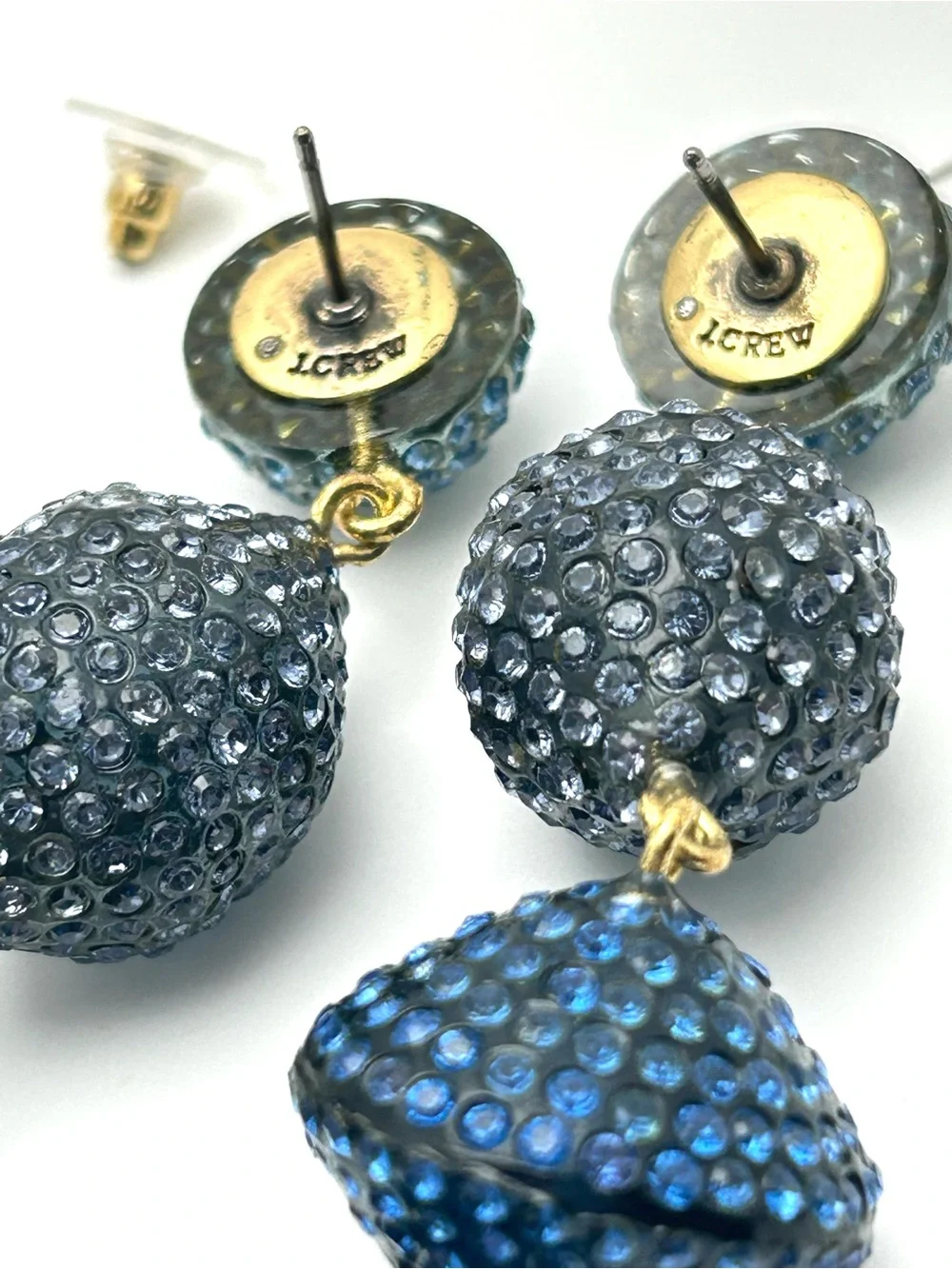 J. Crew Blue Jeweled Drop Earrings